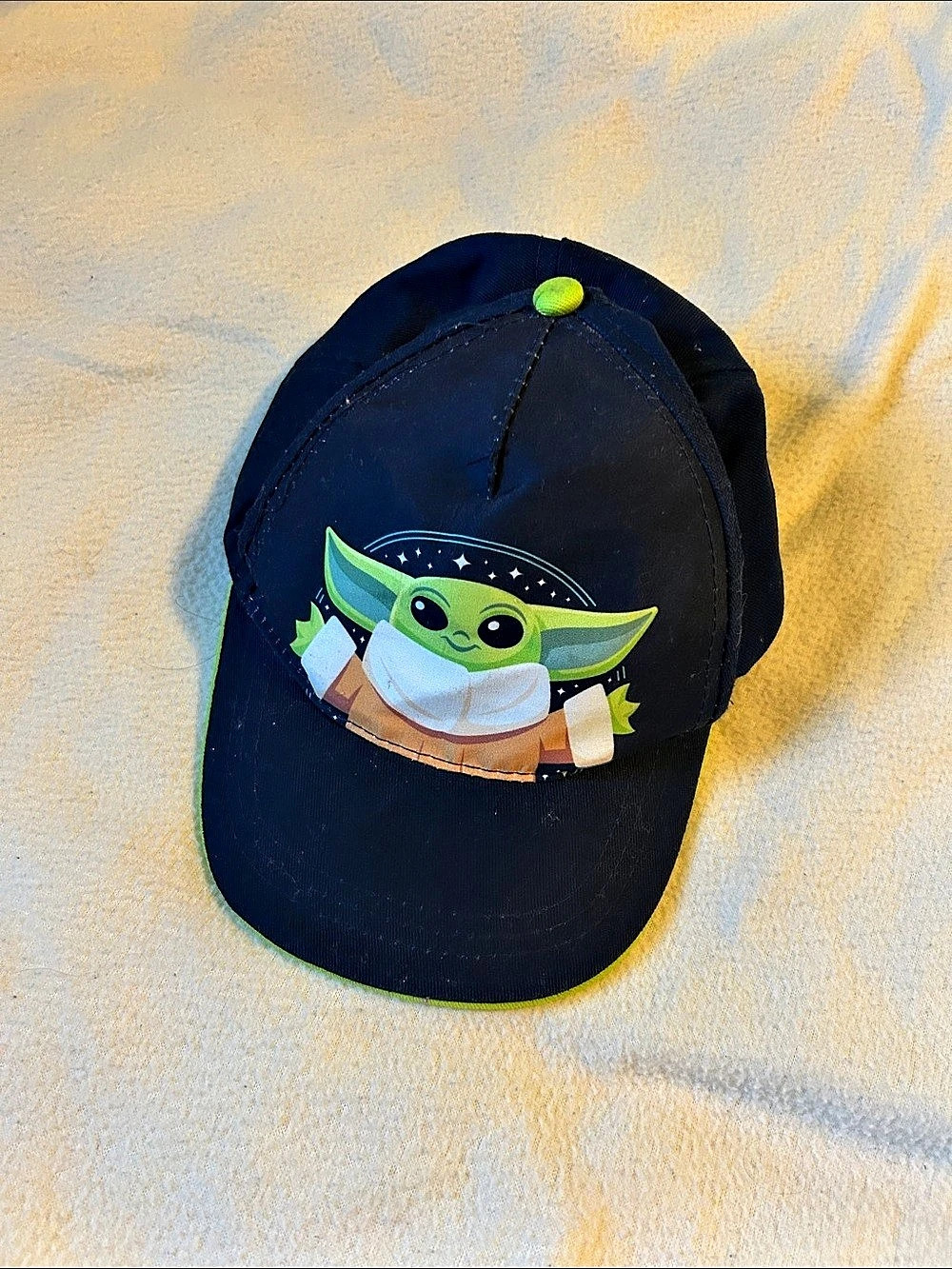 Star Wars / Grogu Graphic Navy Blue & Green Youth Baseball Hat